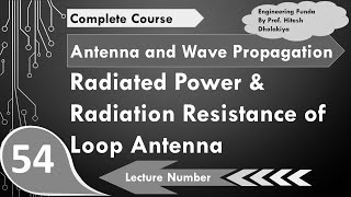 Radiated Power and Radiation Resistance of Loop Antenna in Antenna by Engineering Funda [upl. by Elyad992]