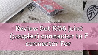 Review Set RG6 joint coupler connector to F connector For Mytvnjoiastro [upl. by Tarra388]