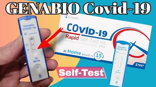 🤒Genabio COVID19 Rapid SelfTest Kit  I TESTED Positive covidtestkit covid19 [upl. by Akemak]