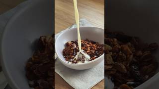 Granola ASMR 🎧 asmr recipe granola healthyfood [upl. by Noraf]