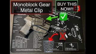 The Best IWB Holster Upgrade for my SIG P365  Monoblock Metal Gear Clip by Concealment Express [upl. by Karney]