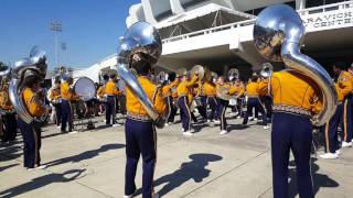 LSU Tiger Marching Band Earthquake TUBAS AND DRUMLINE [upl. by Cissej243]