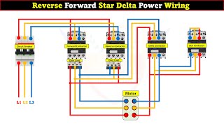 Reverse Forward Star Delta Power Wiring LearningEngineering [upl. by Frazier]