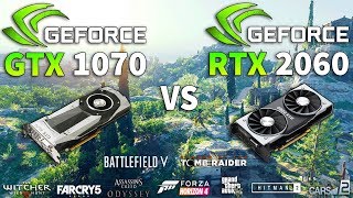 RTX 2060 vs GTX 1070 Test in 10 Games [upl. by Rima]