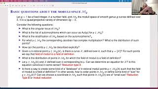 Tony Shaska  Machine learning in the Moduli space of curves  UP Math Seminar [upl. by Stavros]