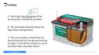 Maintenance of the Accumulators  Lesson 11 of 13  Physics  Topic Simple Cells amp Circuits [upl. by Ravahs768]