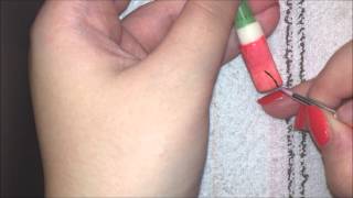 Come sfumare due smalti semipermanenti  nailart [upl. by Alsi879]