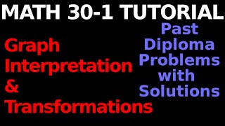 Math 301  Graph InterpretationTransformations EXAM PREP [upl. by Arekat]