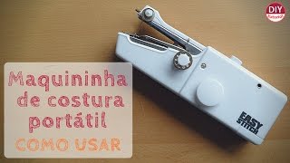 Mini máquina de costura portátil  Easy Stitch como funciona DIY Tutorial [upl. by Rumery]