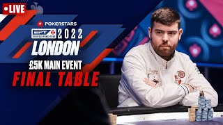 EPT London £5300 Main Event  FINAL TABLE ♠️ PokerStars [upl. by Buckingham]