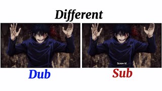 Jujutsu kaisen  Megumi Fushiguro Domain Expansion  different language  Sub VS Dub [upl. by Reaht]