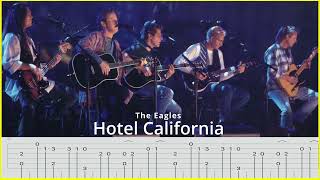 Hotel California 1994 MTV  FULL TAB  SLOW TEMPO [upl. by Laefar]