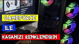 GAMEFORCE MIDLIGHT ARGB FANARGB FAN NASIL TAKILIR KASANIZI RENKLENDİRİN SESE DUYARLI [upl. by Hannover870]