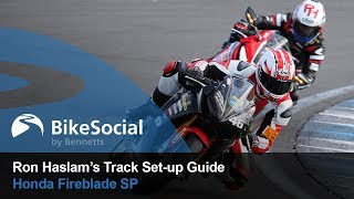 Honda Fireblade SP Ron Haslam’s Track Setup Guide  BikeSocial [upl. by Enileuqaj198]