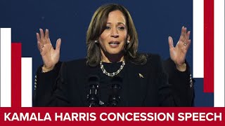 WATCH Kamala Harris gives concession speech after Donald Trump wins presidency [upl. by Lladnarc73]