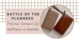 Battle of the Planners  Filofax Saffiano vs Malden Personal Compact Zip [upl. by Cony48]