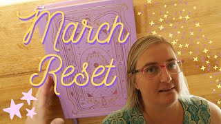 March Reset Featuring Reading Journal Set Up [upl. by Semele]