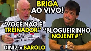 BRIGA AO VIVO BAROLO CRITICA DINIZ E GERA CONFUSÃƒO EM PROGRAMA [upl. by Etz]