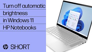 How to turn off automatic brightness in Windows 11  HP Support [upl. by Zwiebel]