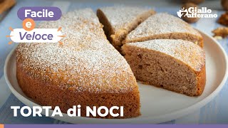 TORTA di NOCI FACILE SUPER SOFFICE e PERFETTA PER LA COLAZIONE 🥧 [upl. by Zeugirdor635]