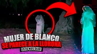 Mujer de blanco se parecia a la llorona [upl. by Nnylsor339]