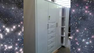 CLOSET de Madera en Color BLANCO con Anaquel Corredizo [upl. by Ibbetson776]