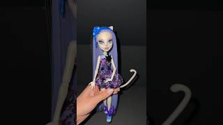 Catrine DeMeow new hair🐾 reroot hair🤍monster high [upl. by Alleinad]