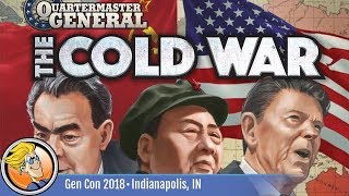 Quartermaster General The Cold War — game preview at Gen Con 2018 [upl. by Palm677]