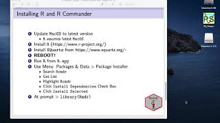 Installing R amp R Commander on macOS [upl. by Aldis]