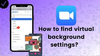 How to find virtual background settings on Zoom  Zoom Tips [upl. by Cos]