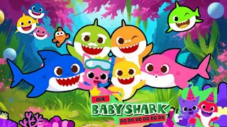 Baby shark kindergarten party of learning preschool learning and phonic song [upl. by Nivaj630]