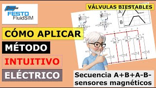 Aplicación con Sensores Magnéticos Método Intuitivo Eléctrico en FluidSim 😊 [upl. by Kablesh]