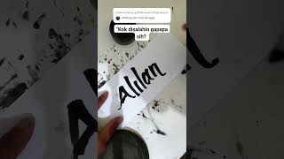 Namanya disalahin kok gapapa sih calligraphy tulisantangan art [upl. by Ayotac36]