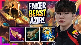 FAKER IS A BEAST WITH AZIR  T1 Faker Plays Azir MID vs Ahri  Season 2024 [upl. by Showker]