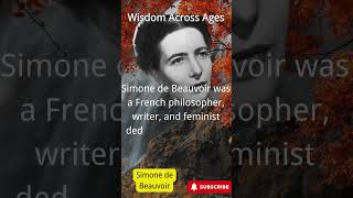 Wisdom Across AgesSimone de Beauvoir quote famousquotes celebrity [upl. by Maxi]