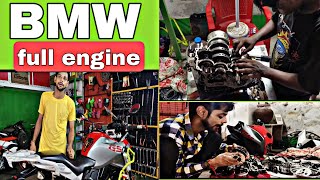 BMW GS310  APACHE310RR  BIKE FULL ENGINE OPEN  PART1 NEW VIDEO BMW EvilLittleCustoms [upl. by Adran]