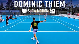 Dominic Thiem Forehand amp Backhand SlowMo Powerful amp Graceful 2024 [upl. by Enellij]