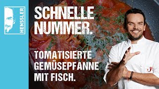 Schnelles tomatisiertes GemüsepfannenRezept mit Fisch von Steffen Henssler [upl. by Eeliah]