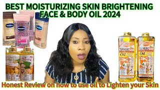 Best Moisturizing face and body oil 2024 and how to promix for perfect skin lightening [upl. by Aramad]