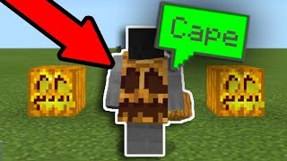 SECRET CUSTOM CAPES in Minecraft PE Pocket Edition [upl. by Eetnod]