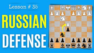 Chess lesson  35 Petrov Defense Russian Defense  Chess openings the right way [upl. by Kisung515]