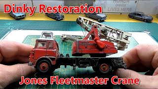 Jones Fleetmaster Cantilever Crane 196771Dinky DieCast Restoration [upl. by Aicnelav]