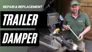 TRAILER REPAIR How to replace  fit brake damper to your Ifor Williams Brian James Bateson trailers [upl. by Naujad]