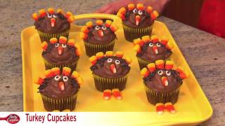 How to Make Turkey Cupcakes with Betty Crocker [upl. by Ardet]