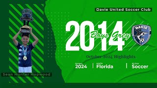 U11 October 2024 Highlights  Skills amp Goals Progress  Dave United Youth Soccer  South Florida [upl. by Korie]