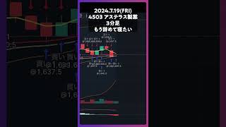 4503アステラス製薬 もう辞めて寝たい trading 株 デイトレ 投資 個別株 [upl. by Yslek880]