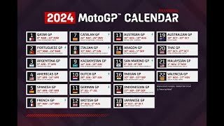 MotoGP เช็กตารางแข่ง โมโตจีพี 2024 ล่าสุด  2024 MotoGP Calendar [upl. by Stearns940]