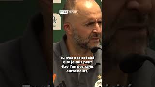 🇩🇿 Algérie 😡🗯️ Belmadi clashe un journaliste  quotToi depuis le début tu es en mission quot Shorts [upl. by Wildermuth261]