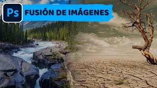 ✅ Como fusionar imágenes en Photoshop 🤯 [upl. by Nassah294]