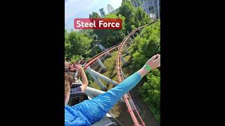 Steel Force POV Dorney Park steelforce dorneypark pov rollercoaster hypercoaster themepark [upl. by Anelra737]